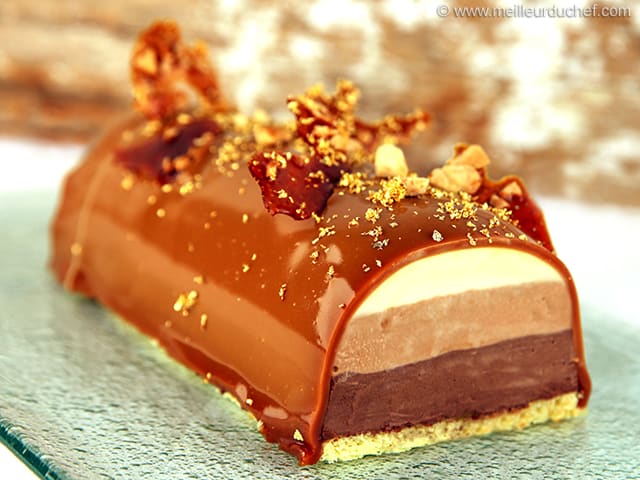 Buche De Noel Aux 3 Chocolats Recette De Cuisine Illustree