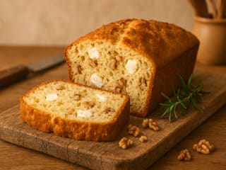 Cake au chèvre et noix