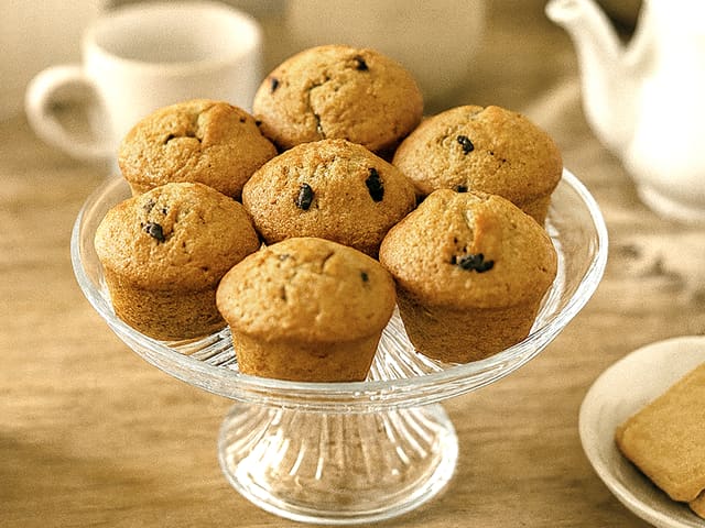 Muffins aux raisins secs