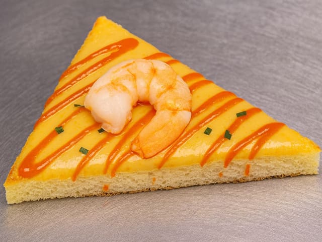 Canapés aux crevettes