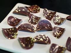 Chips en chocolat pour décoration d'entremets