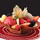 Tulipe de fruits frais et sorbets