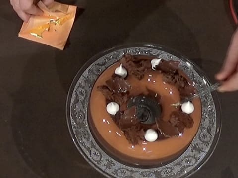 Couronne de Noël Caramel, Chocolat et Cacahuètes - 210