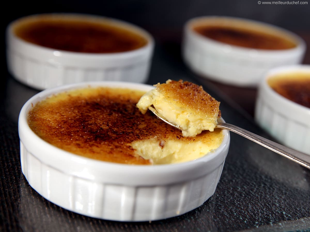 Crème brûlée - Recette de cuisine avec photos - Meilleur du Chef
