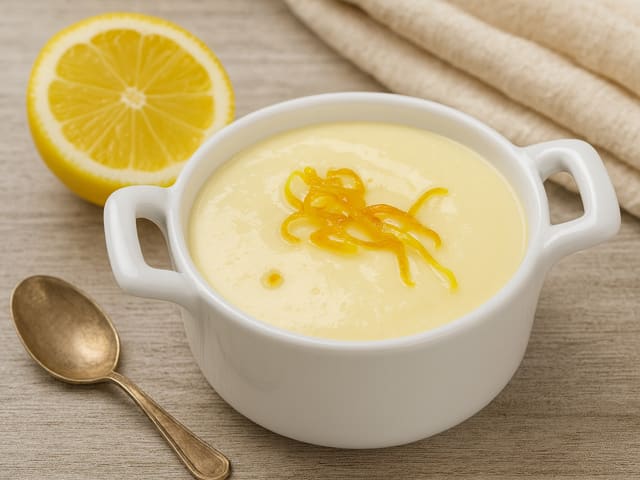 Crème de yaourt au citron