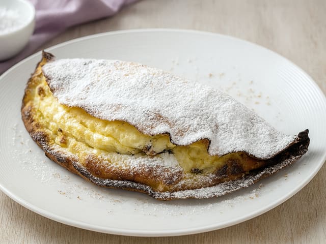crêpe fourrée à la crème