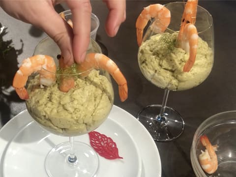 Espuma d'avocat aux crevettes épicées - 67