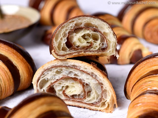 Croissant bicolore cacao