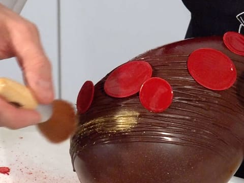 Déclinaison de décors sur œufs de Pâques en chocolat - 47