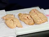 Déveinage d'un foie gras selon la méthode d'Eric Léautey