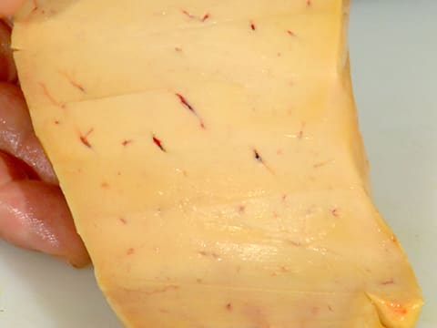 Déveinage d'un foie gras selon la méthode d'Eric Léautey - 13