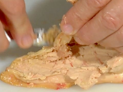 Déveinage d'un foie gras selon la méthode d'Eric Léautey - 42