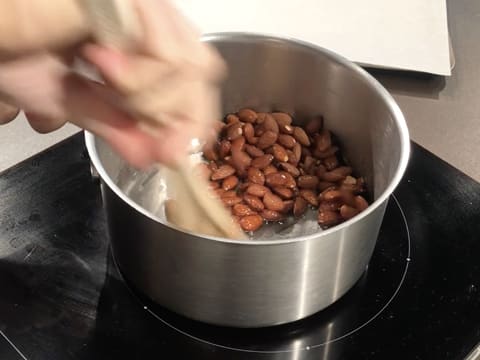 Mélange des amandes