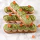 Éclair salé au saumon fumé et wasabi