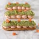 Éclair salé au saumon fumé et wasabi