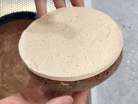 Entremets chocolat noir & praliné pécan vanillé - 164