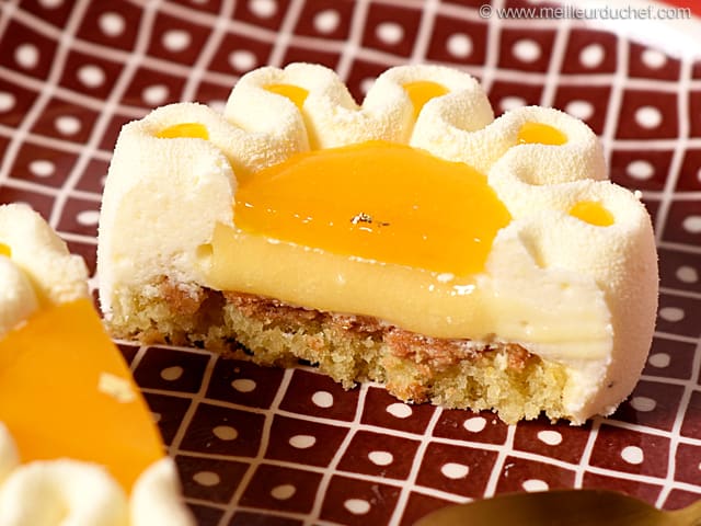 Entremets citron et mandarine "Bonne fête maman"