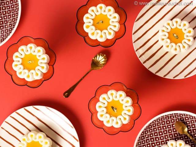 Entremets citron et mandarine "Bonne fête maman"