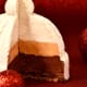 Entremets 2 chocolats et caramel fumé
