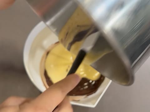 Entremets 2 chocolats et caramel fumé - 101
