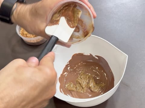 Entremets 2 chocolats et caramel fumé - 32
