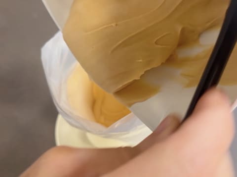 Entremets 2 chocolats et caramel fumé - 76