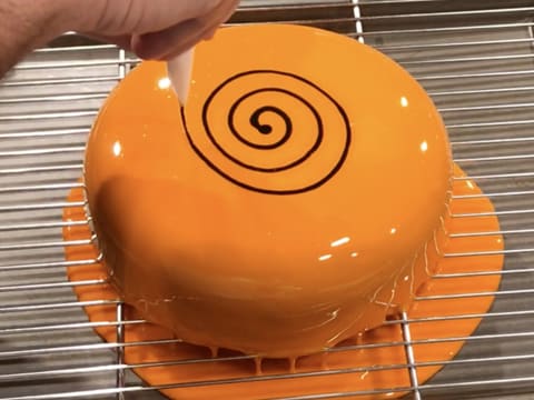 Entremets d'Halloween au chocolat et à l'orange - 97