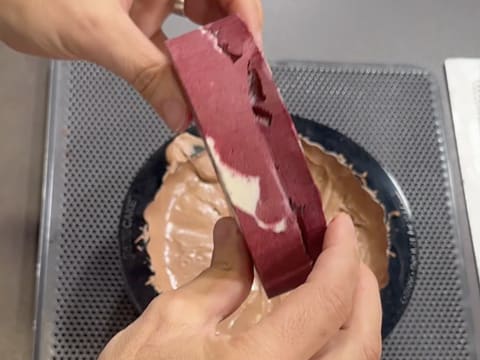 Entremets myrtilles, chocolat & vanille - 134