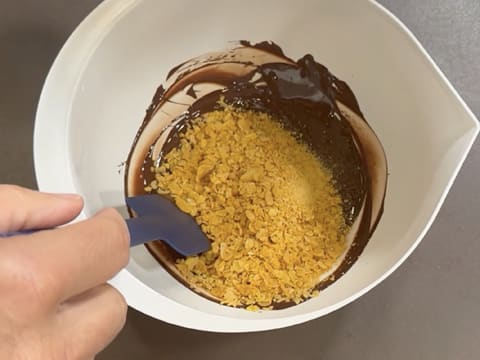 Entremets myrtilles, chocolat & vanille - 73