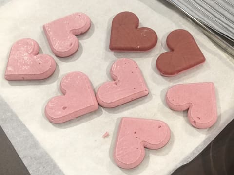 Entremets Saint Valentin fraise et framboise - 76