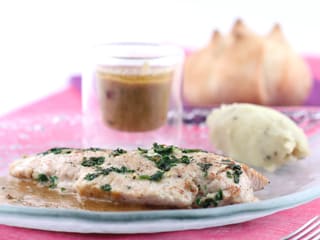 Escalope de dinde à la moutarde