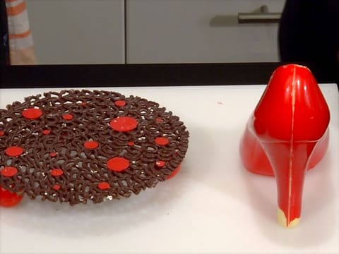 Escarpin en chocolat - 65