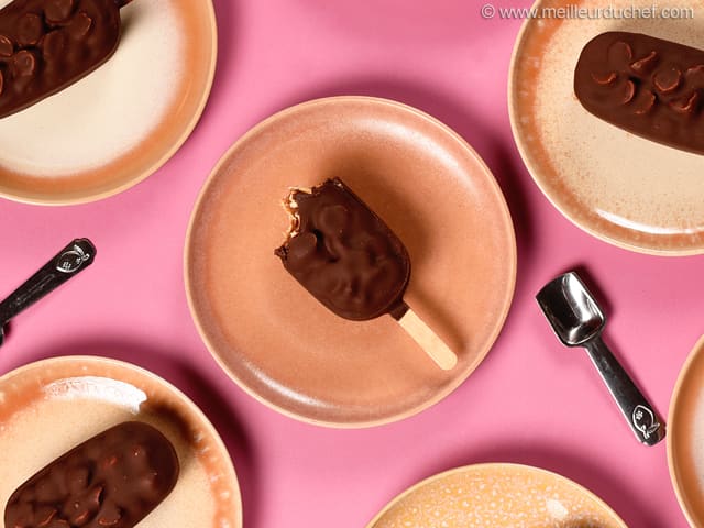 Esquimaux au praliné, caramel fleur de sel et noisette