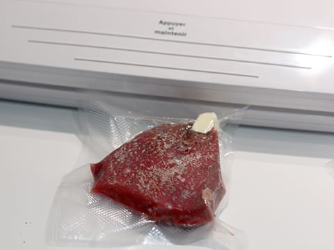 Contre-filet de bœuf au poivre cuit sous vide