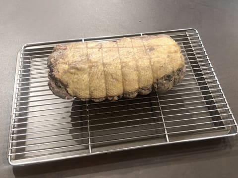 Galantine de canette au foie gras et champignons - 125