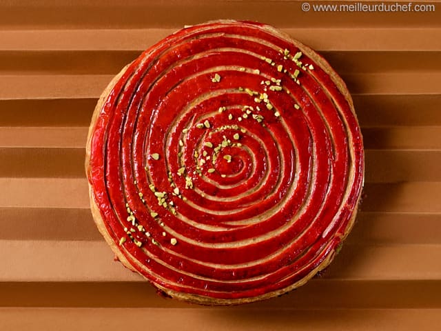 Galette des rois pistache-framboise