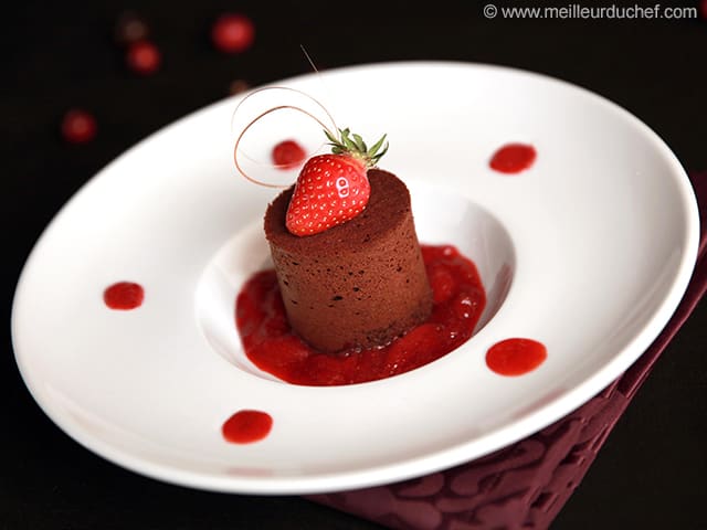 Moelleux Au Chocolat Et Fraises Recette De Cuisine Illustree Meilleur Du Chef