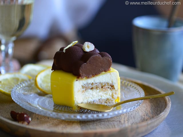 Gâteau de Noël citron/noisette