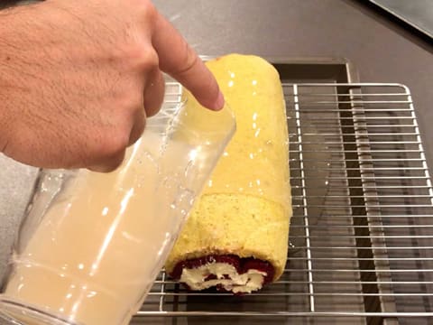 Gâteau roulé aux framboises - 92