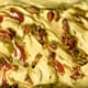 Glace pistache, praliné et caramel coulant