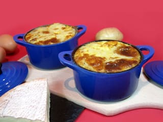 Gratin de pommes de terre au munster en cocotte