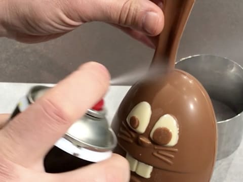 Moulage en chocolat du lapin Eddie - 52