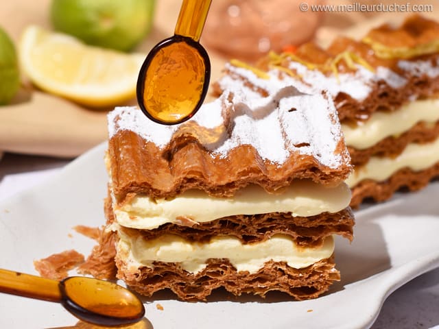 Mille-feuilles légers au citron
