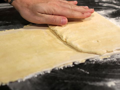 Millefeuille de galettes Saint Michel aux framboises