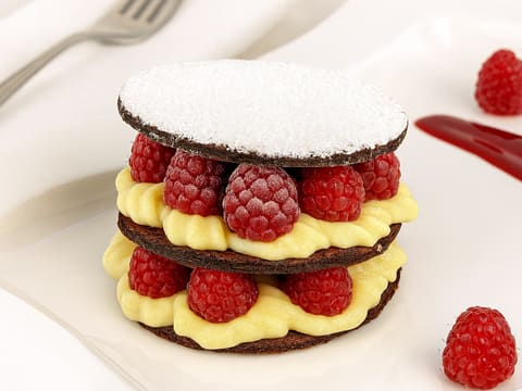 Mille-feuille chocolat et framboise - 16