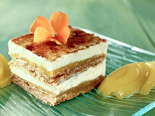 Mille-feuille à la pêche