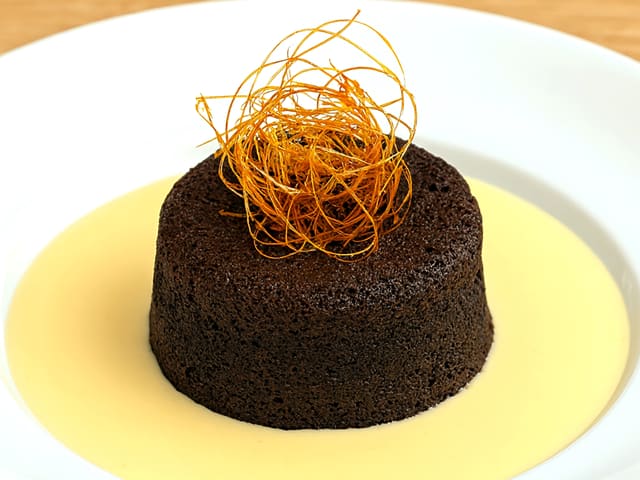 Moelleux au chocolat et au caramel