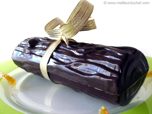 Bûche en chocolat (moulage)