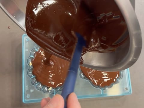 Moulage d'un coquillage en chocolat - 23