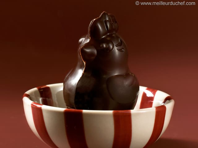 Moulage de Pâques aux 2 chocolats & praliné